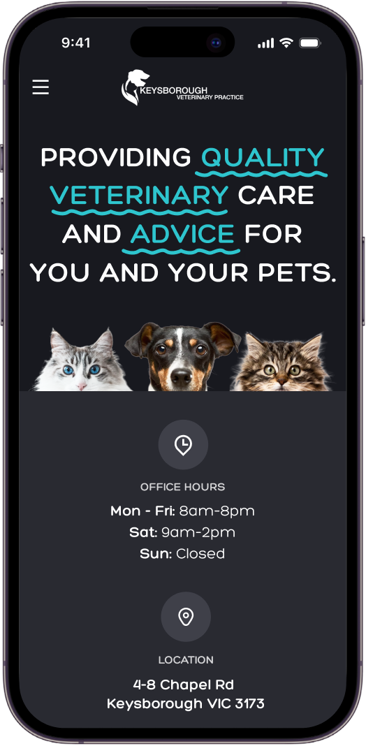 Mobile screen from a client project