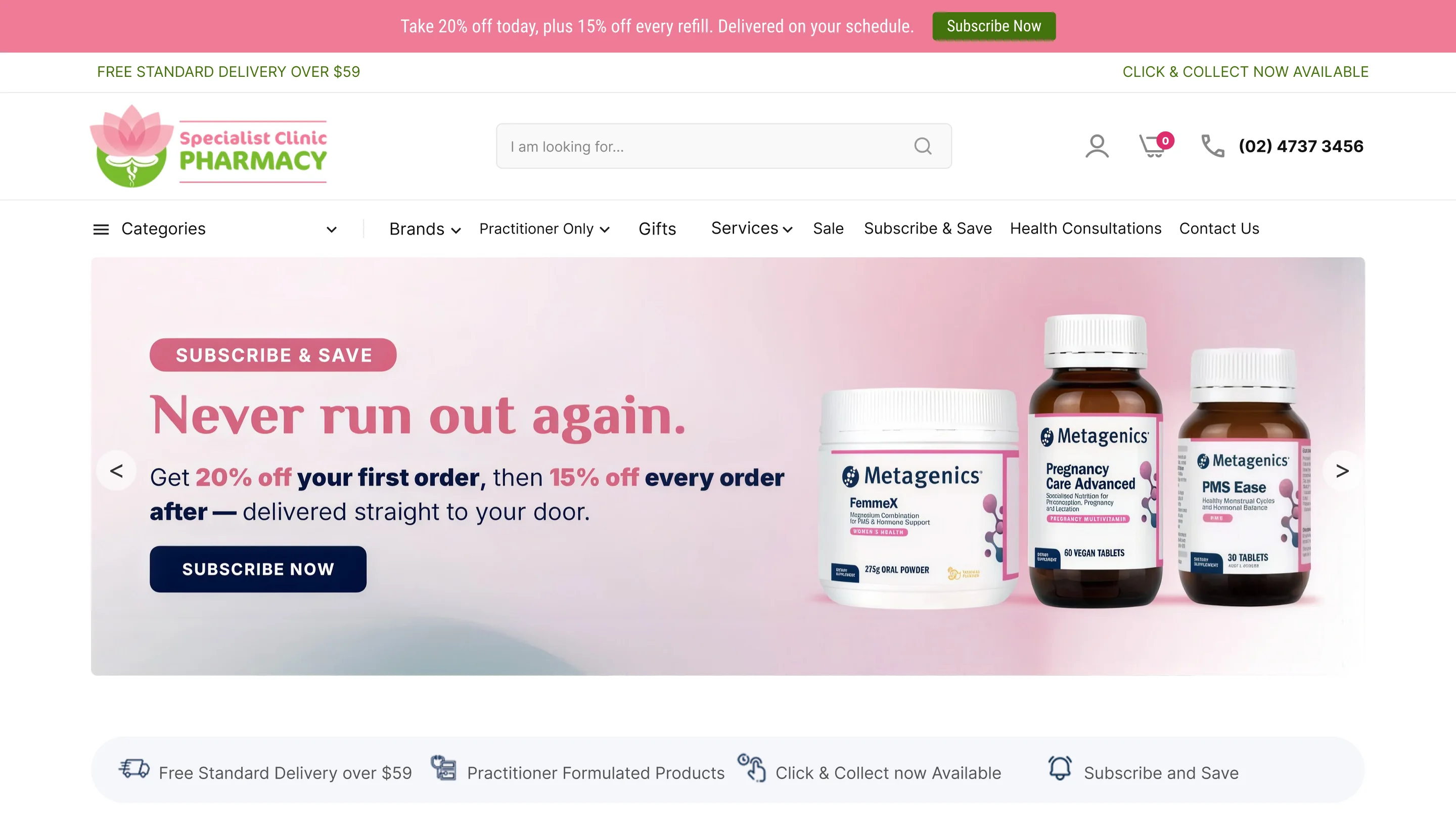 The new Specialist Clinic Pharmacy website