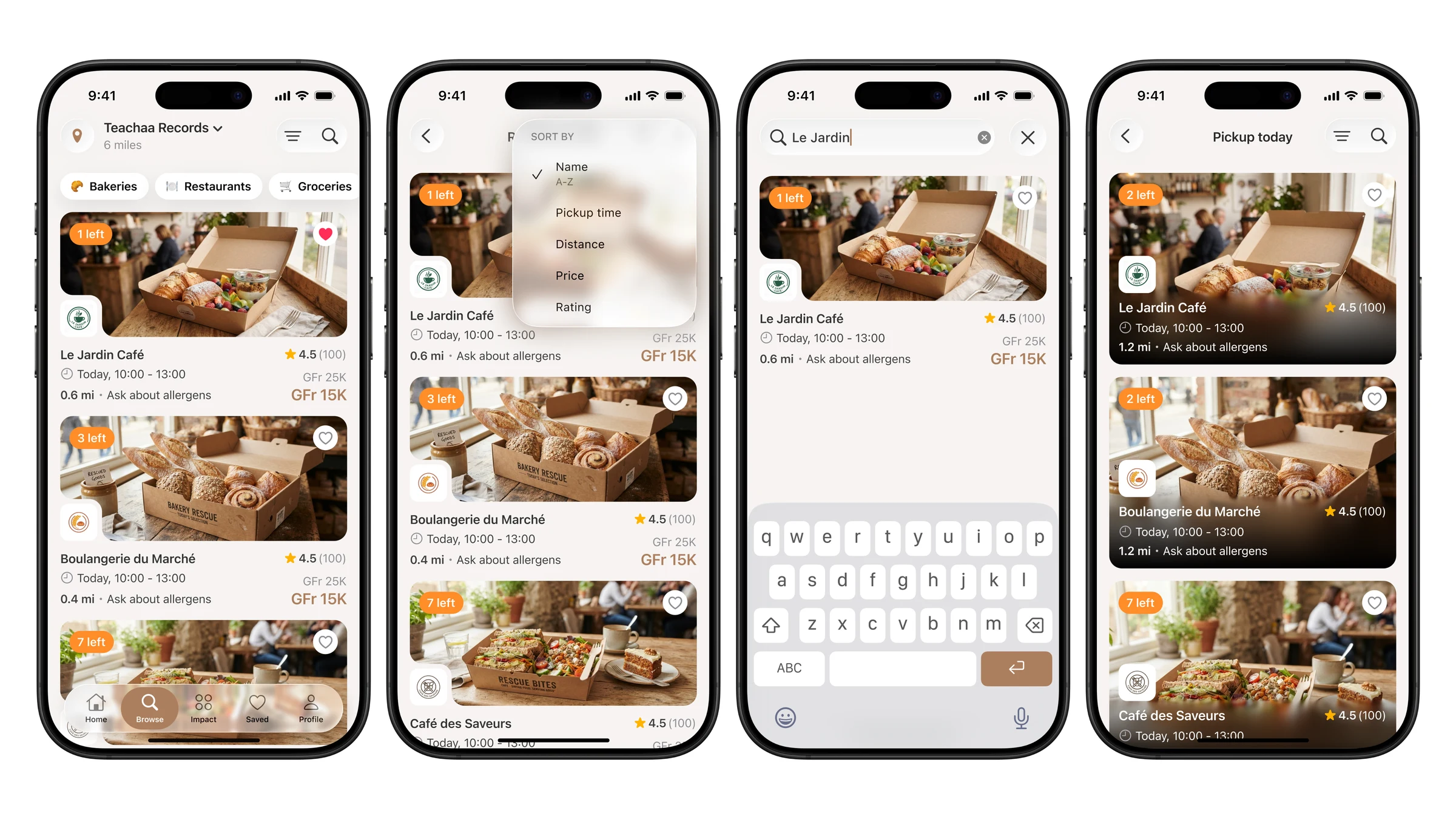 Home: pickups near you, restaurants and Surprise Baskets
